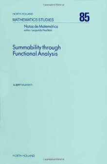 Summability through Functional Analysis