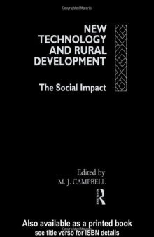 New Technology and Rural Development: The Social Impact