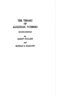 The theory of algebraic numbers