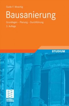 Bausanierung: Grundlagen - Planung - Durchfuhrung 3