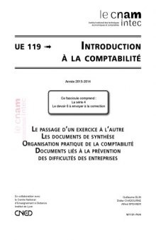 UE 119 Introduction à la comptabilité 119 Série 4