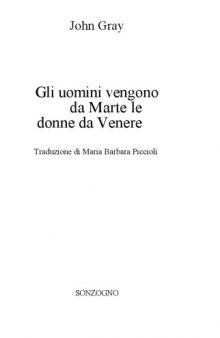 Gli uomini vengono da Marte, le donne da Venere