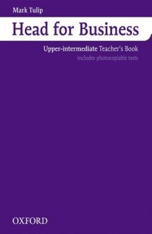 Head for Business:  Upper-intermediate Teacher's Book