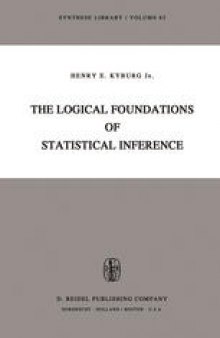 The Logical Foundations of Statistical Interference