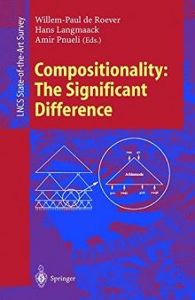 Compositionality: The Significant Difference: International Symposium, COMPOS’97 Bad Malente, Germany, September 8–12, 1997 Revised Lectures