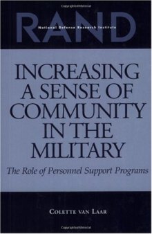 Increasing a sense of community in the military: the role of personnel support programs
