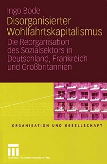Disorganisierter Wohlfahrtskapitalismus: Die Reorganisation des Sozialsektors in Deutschland, Frankreich und Großbritannien