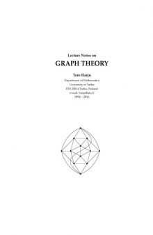 Lecture notes on Graph Theory [Lecture notes]