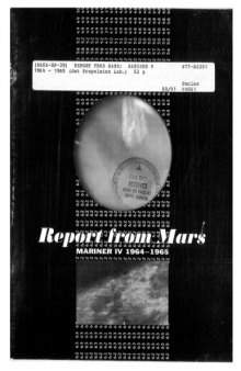Report from Mars: Mariner IV, 1964-1965