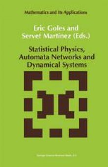 Statistical Physics, Automata Networks and Dynamical Systems