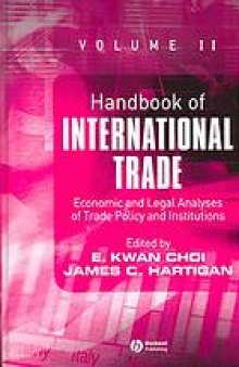 Handbook of international trade Vol 1