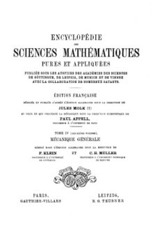 Collectif  Encyclopedie des sciences mathematiques