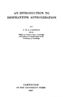 An introduction to diophantine approximation