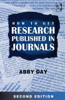 How to Get Research Published in Journals, 2nd Edition