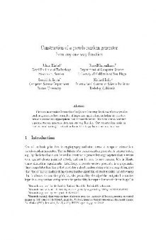 Construction of a pseudo-random generator from any one-way function