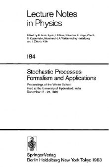 Stochastic processes: formalism and applications