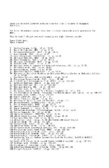 Inorganic Syntheses- 84 selected articles from the first 5 volumes