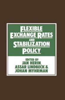 Flexible Exchange Rates and Stabilization Policy