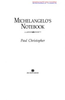 Michelangelo's Notebook