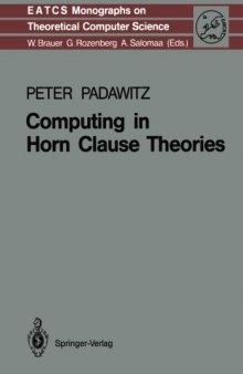 Computing in Horn Clause Theories