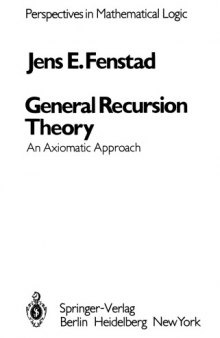 General Recursion Theory: An Axiomatic Approach