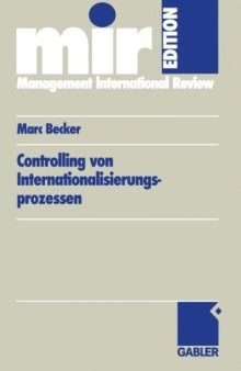 Controlling von Internationalisierungs-prozessen