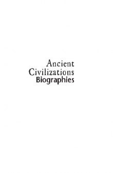 Ancient Civilizations RL. Biographies