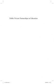 Public Private Partnerships in Education New Actors and Modes of Governance in a Globalizing World