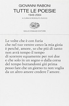 Tutte le poesie 1949-2004