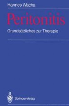 Peritonitis: Grundsätzliches zur Therapie