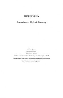 The rising sea: Foundations of Algebraic Geometry