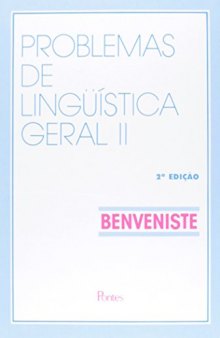 Problemas de Linguística Geral II