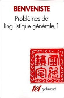 Problemes de linguistique generale, 1
