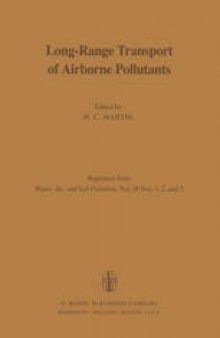 Long-Range Transport of Airborne Pollutants